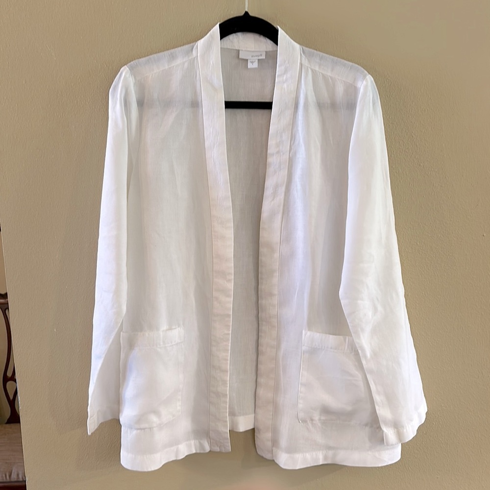 J.Jill/purejill linen jacket size small